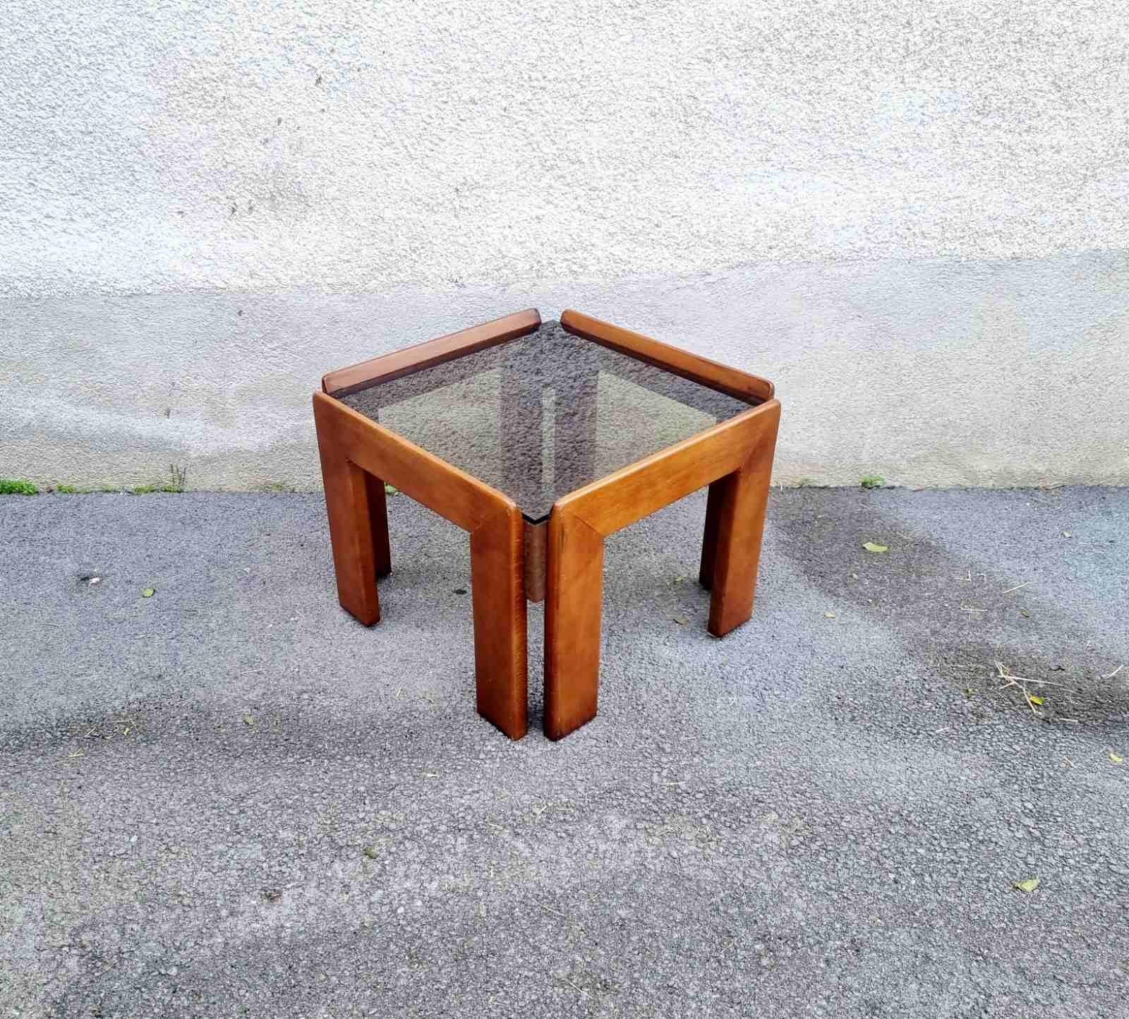 Table basse italienne conçue par Afra & Tobia Scarpa, Italie, années 60 en vente 4