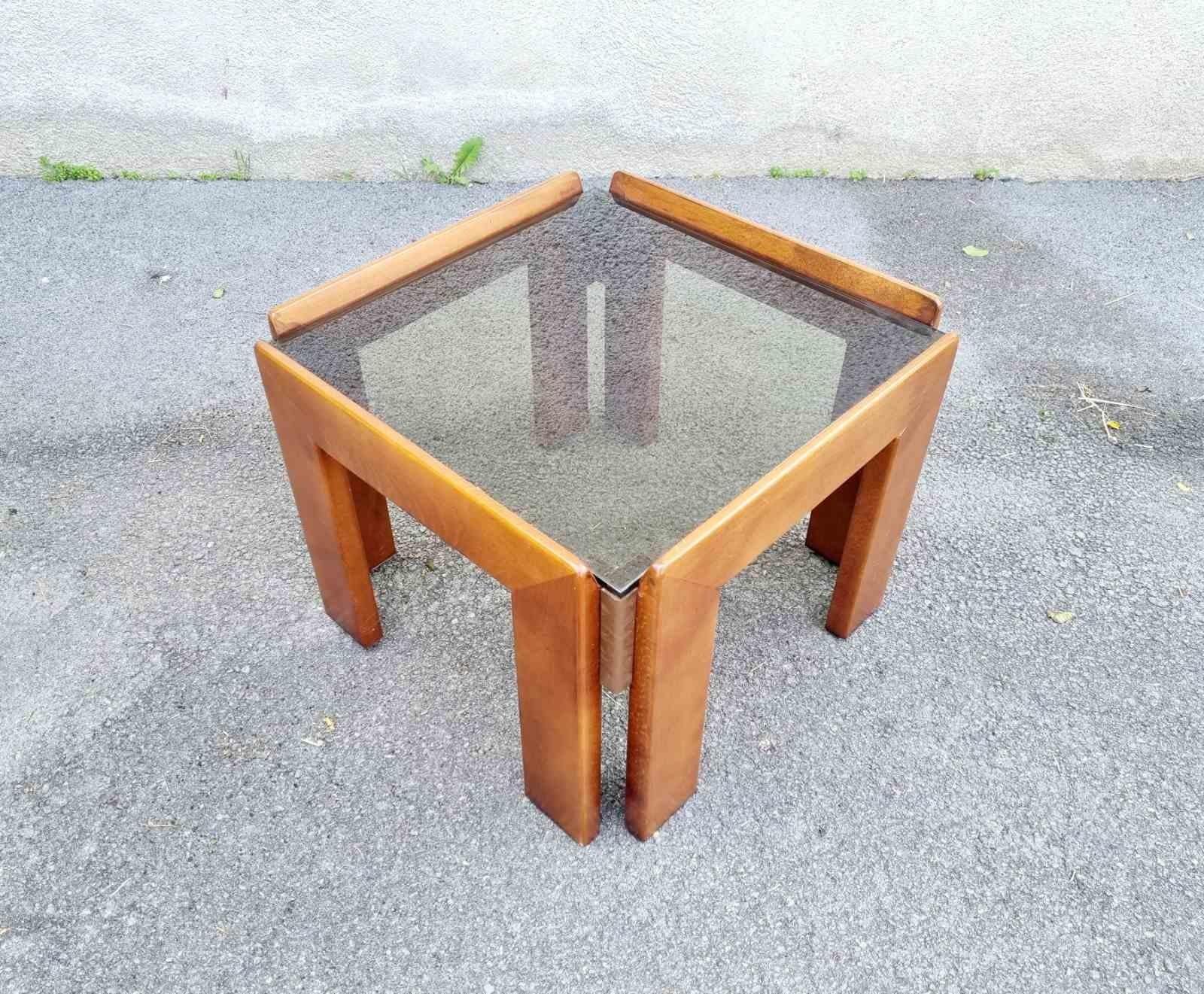 Table basse italienne conçue par Afra & Tobia Scarpa, Italie, années 60 en vente 5