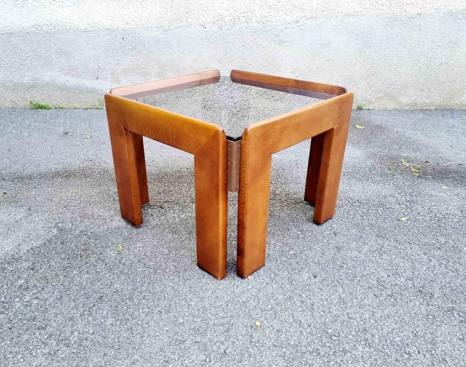 Mid-Century Modern Table basse italienne conçue par Afra & Tobia Scarpa, Italie, années 60 en vente