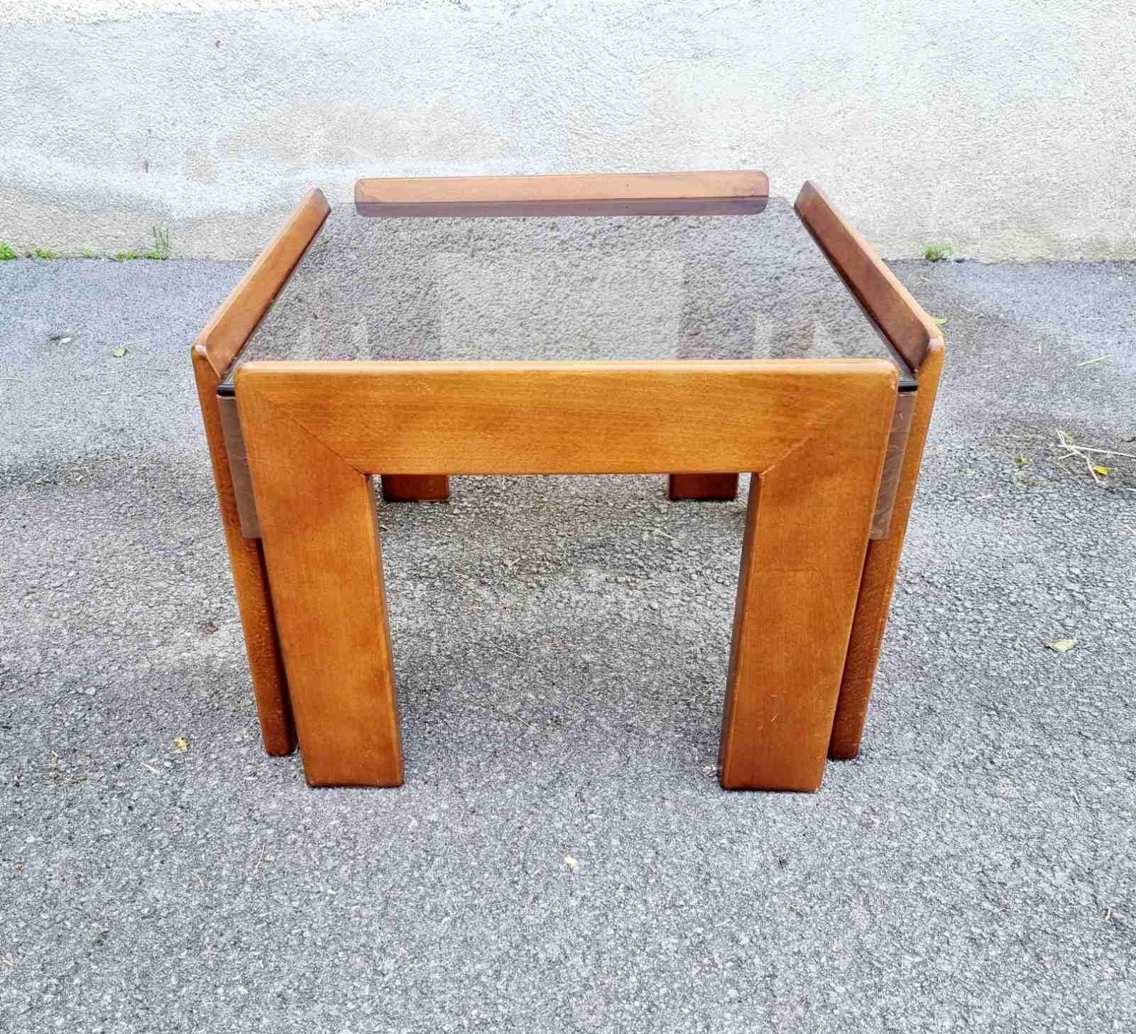 Table basse italienne conçue par Afra & Tobia Scarpa, Italie, années 60 Bon état - En vente à Lucija, SI