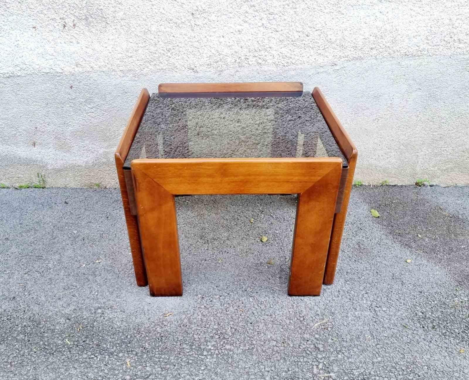 Table basse italienne conçue par Afra & Tobia Scarpa, Italie, années 60 en vente 3