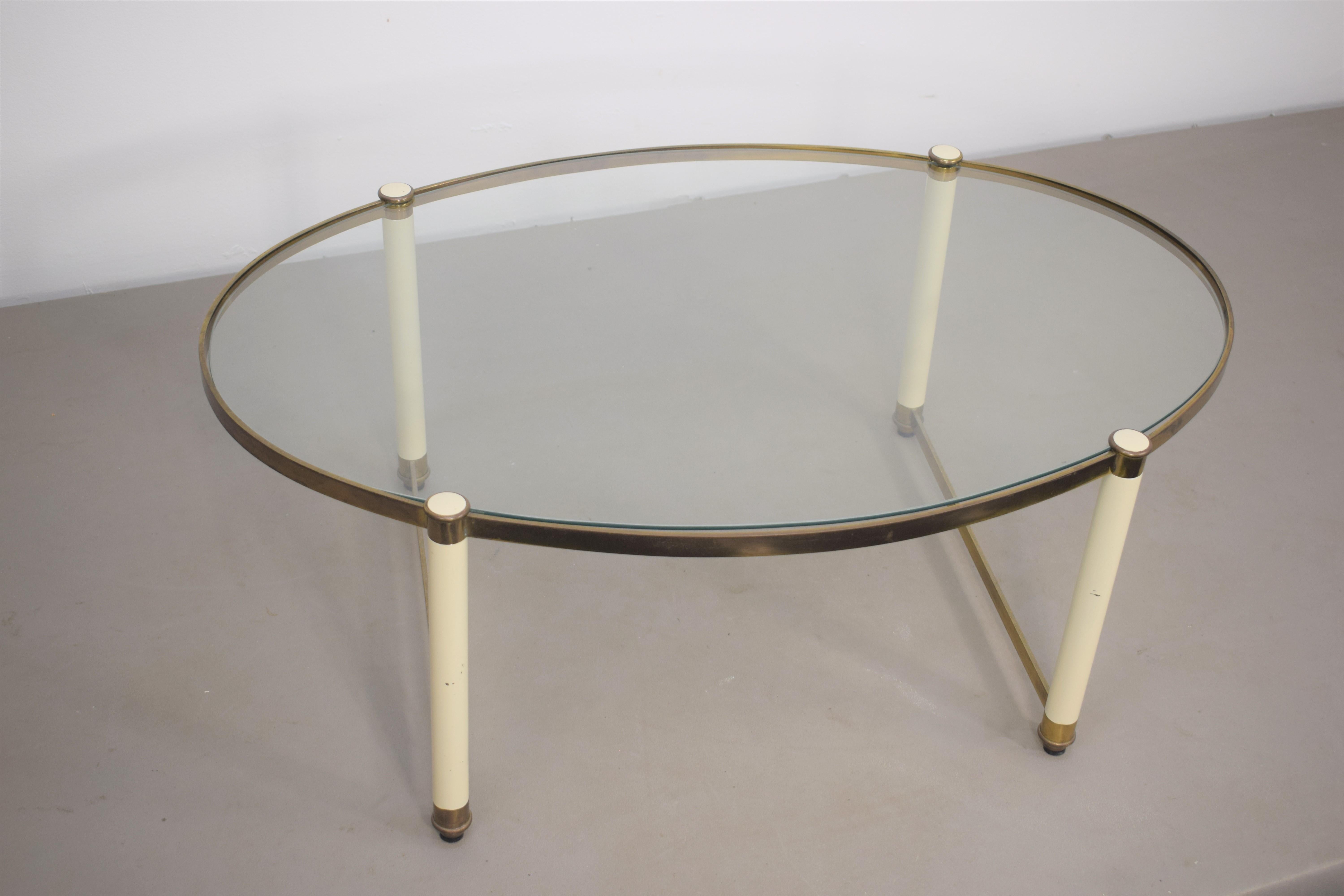 Italian coffee table, Hollywood regency, 1970s.

Dimensions: H= 35 cm; L= 90 cm; P= 60 cm.
