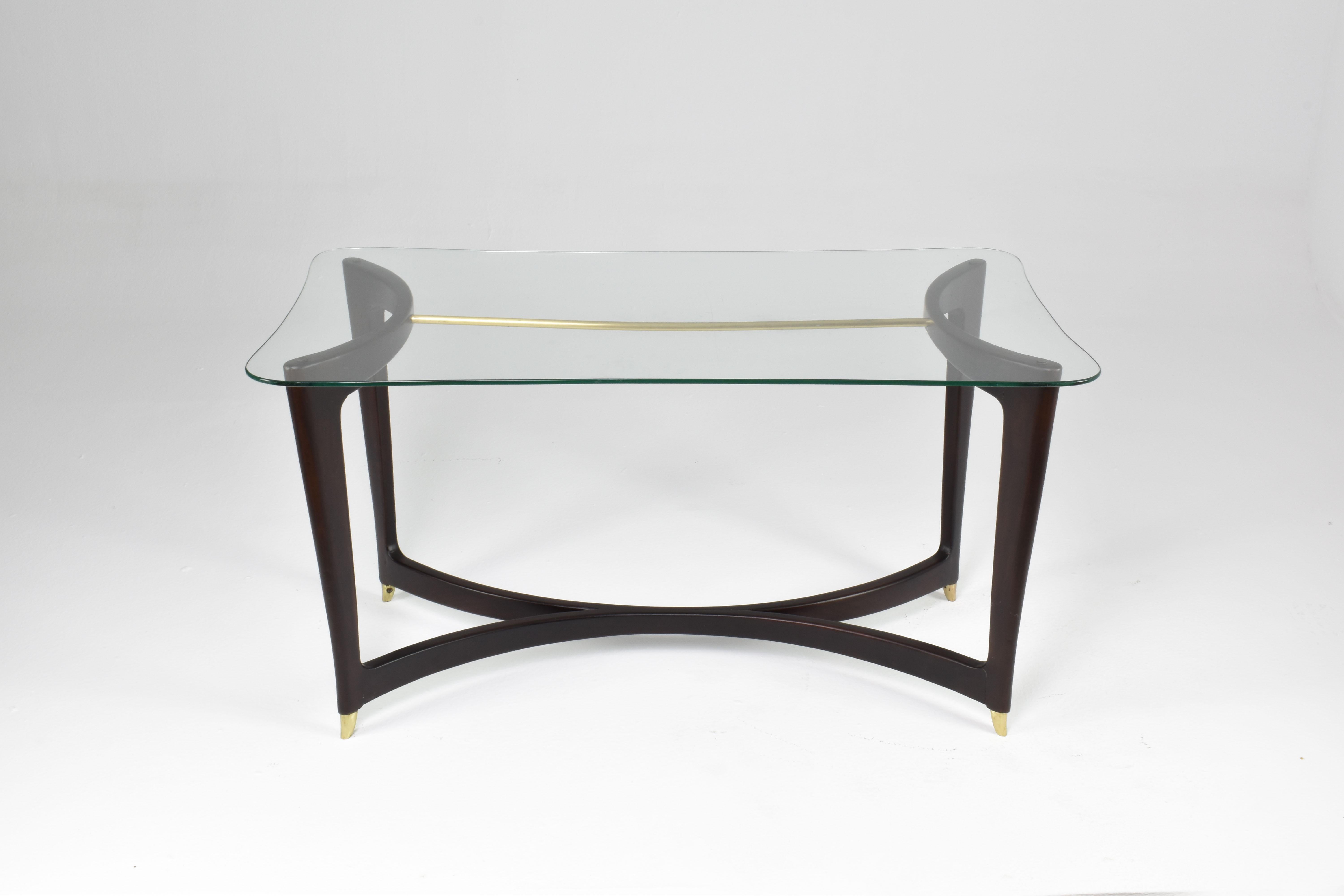 Italian Coffee Table in Guglielmo Ulrich style, 1950s In Good Condition For Sale In Paris, FR