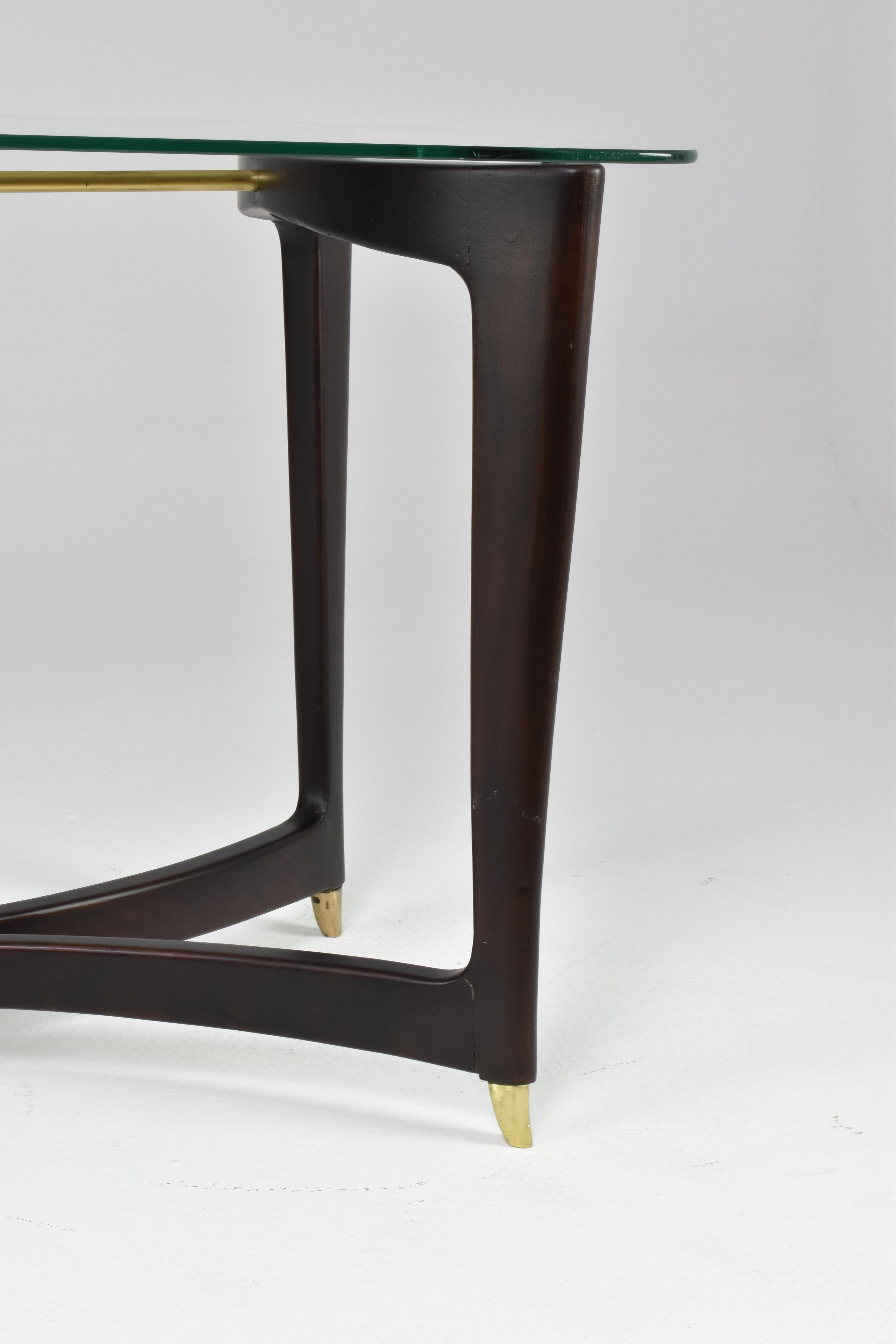 Table basse italienne dans le style Guglielmo Ulrich, années 1950 en vente 1