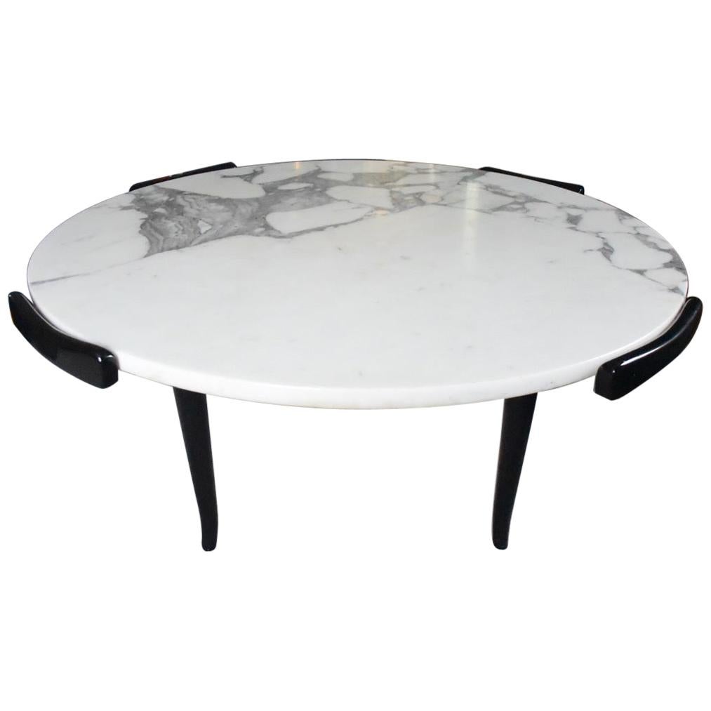 Italian Coffee Table in the Manner of Gio Ponti For Sale