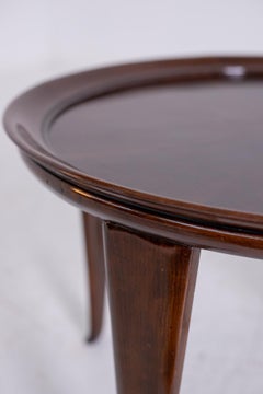 Italian Coffee Table in Walnut, Restored 1950s