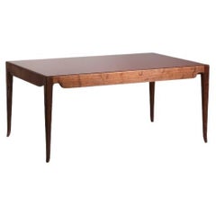 Table basse italienne en bois de noyer par Osvaldo Borsani, vers les années 1950