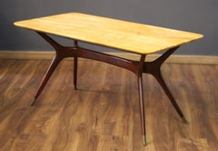 Italian coffee table made in the 1950s with a marble top