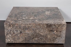 Italian Coffee Table of Emperador Marble, 1980s