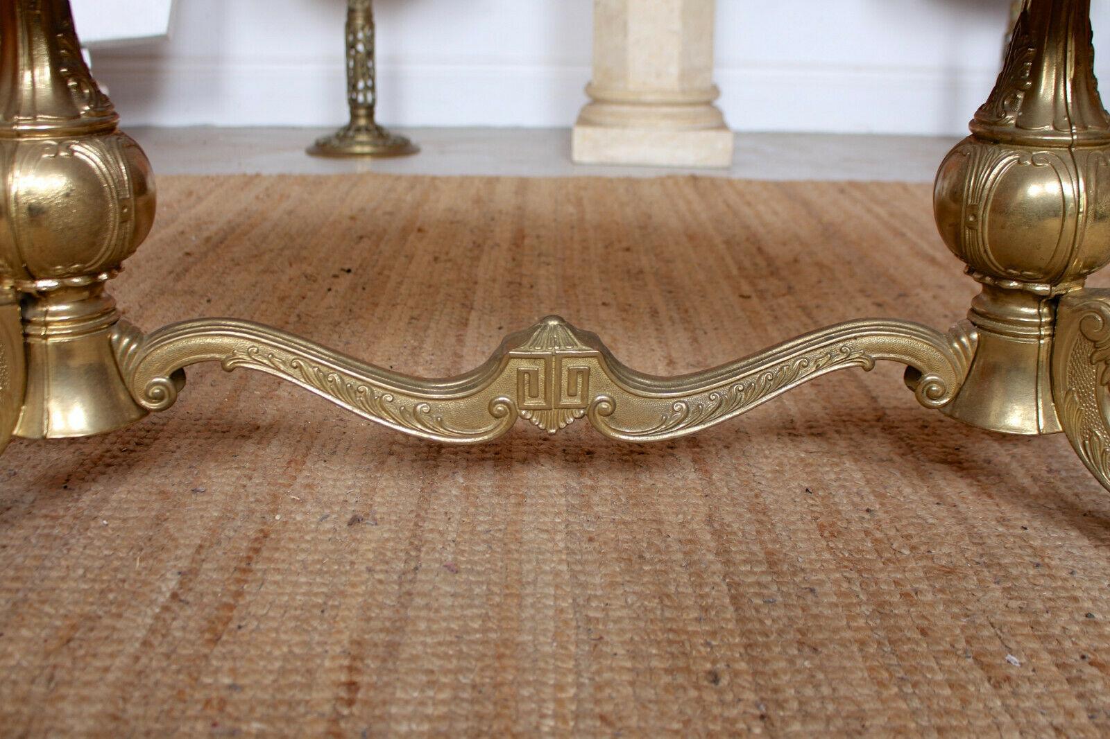 onyx and brass coffee table