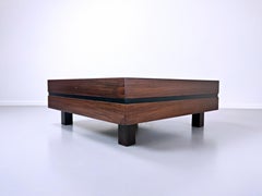 Tavolino da caffè italiano moderno di metà secolo, Teak di Sormani