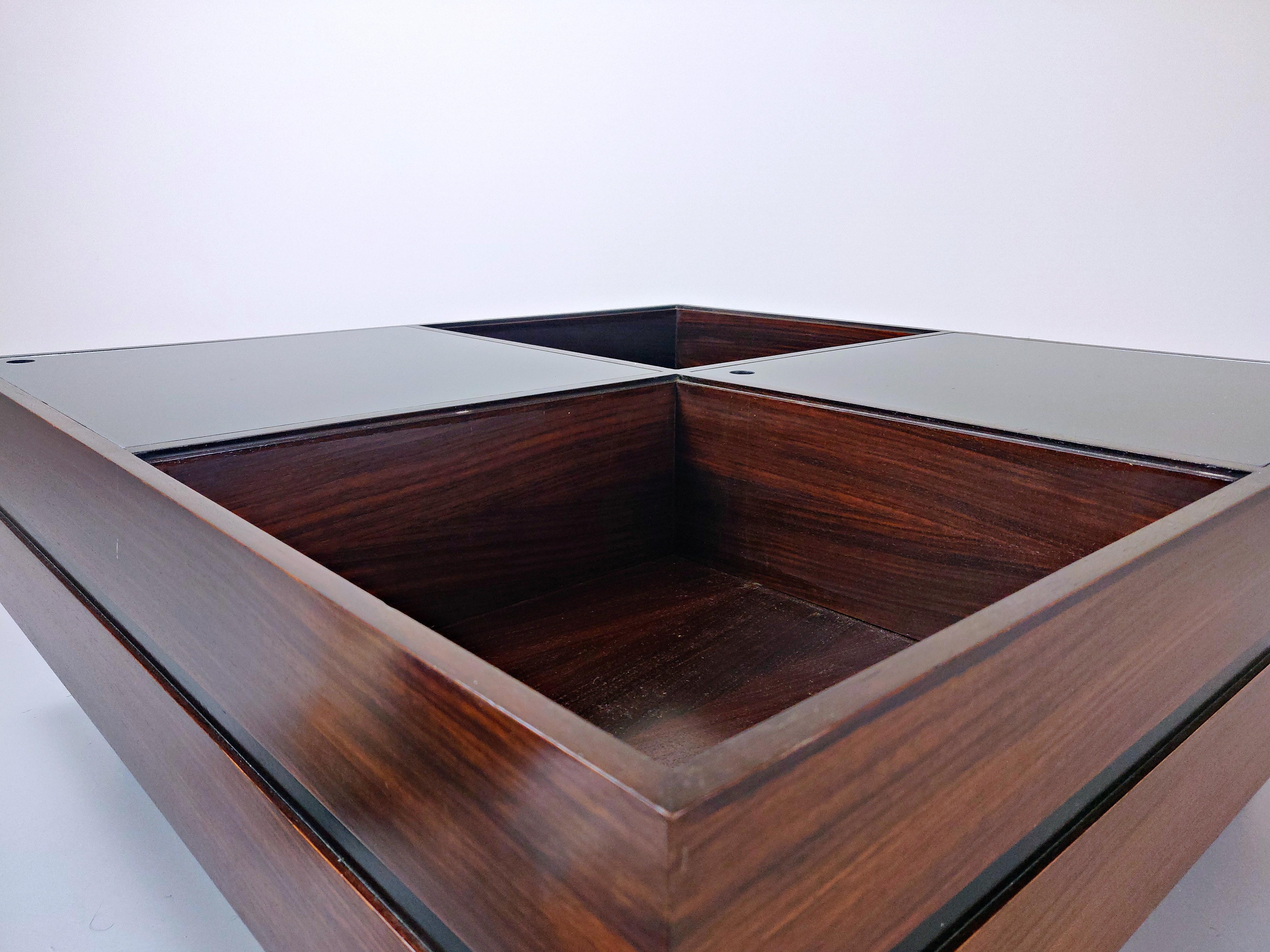 Tavolino da caffè italiano moderno di metà secolo, Teak di Sormani in vendita 2