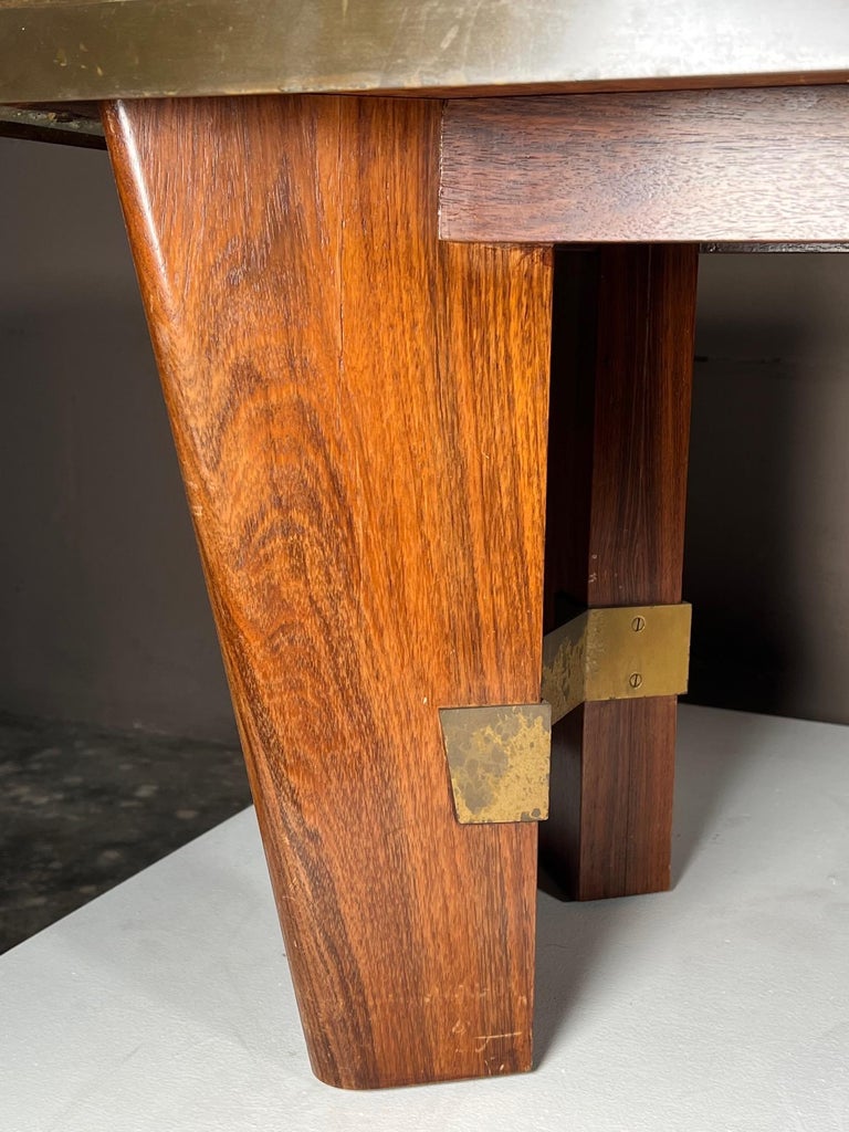 Italian Coffee Table with Enamel Top For Sale at 1stDibs