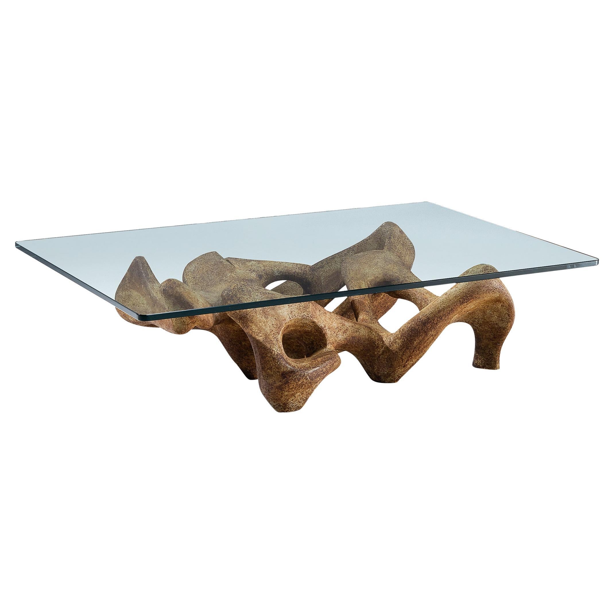 Sculptural Brass Tree Form Coffee Table Base at 1stDibs