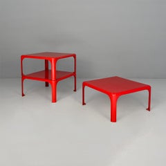 Italian coffee tables Demetrio 45 by Vico Magistretti for Artemide, 1970s