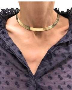 Italian Collar Necklace 14k Gold Estate Jewelry
