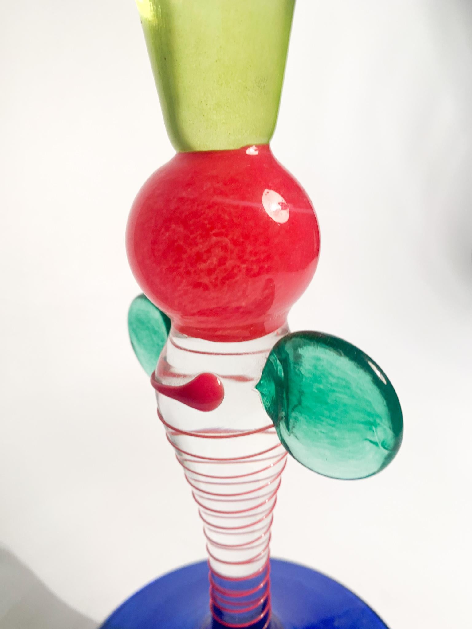 Verre de la collection italienne en verre de Murano multicolore des années 1950 en vente 6
