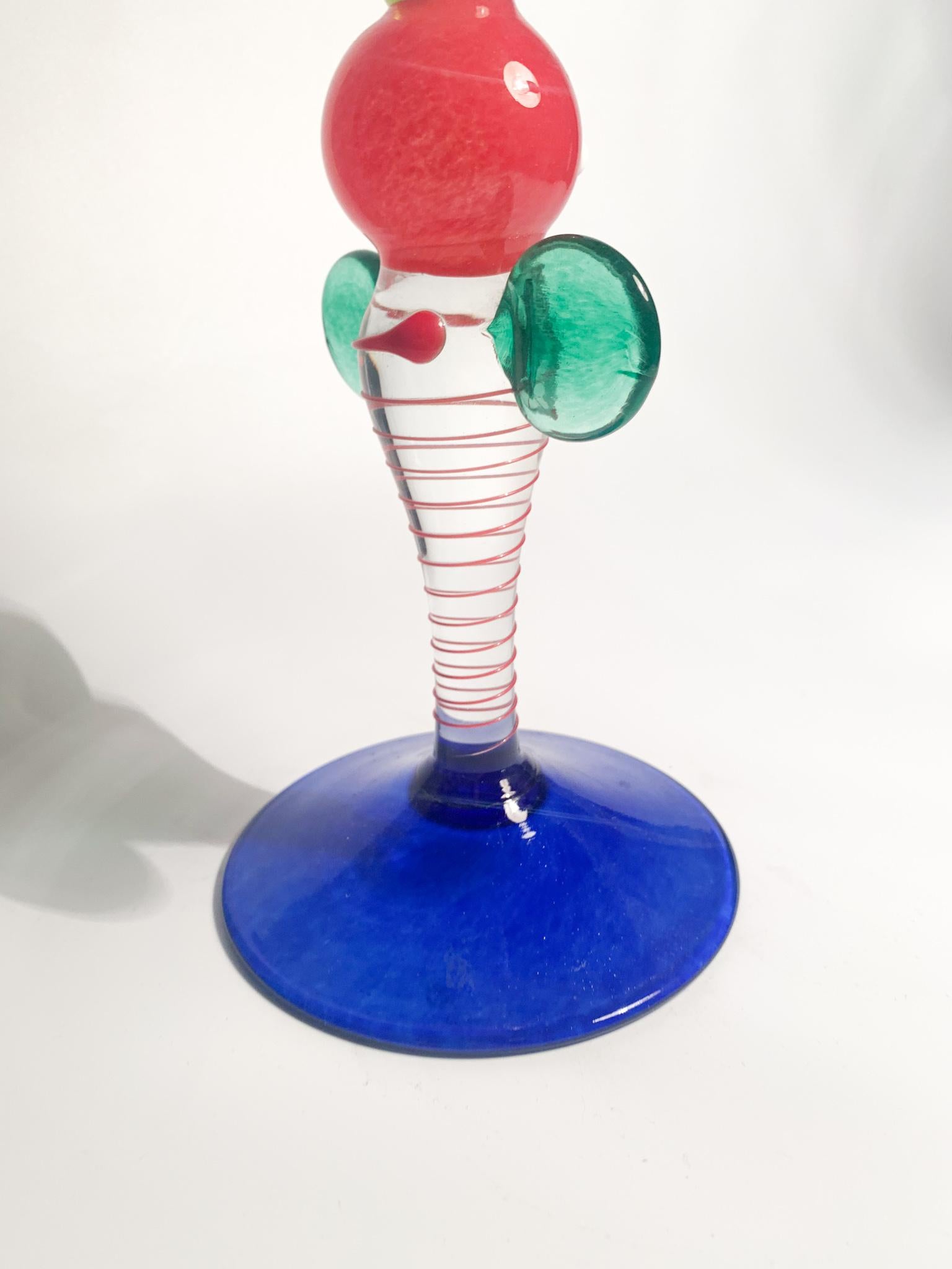 Verre de la collection italienne en verre de Murano multicolore des années 1950 en vente 7