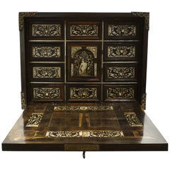 Italian Collectors Table-Cabinet