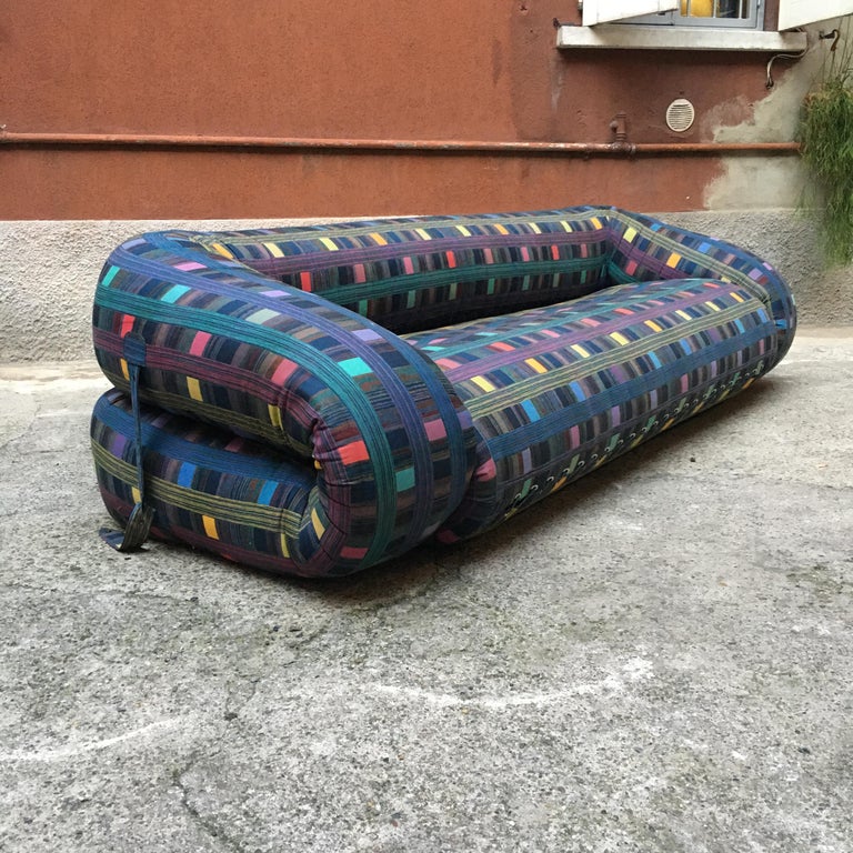 Italian Colored Anfibio Sofa Bed by Alessandro Becchi for
