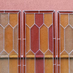 Italian Colored Liberty Stained Glass, Early 1900s