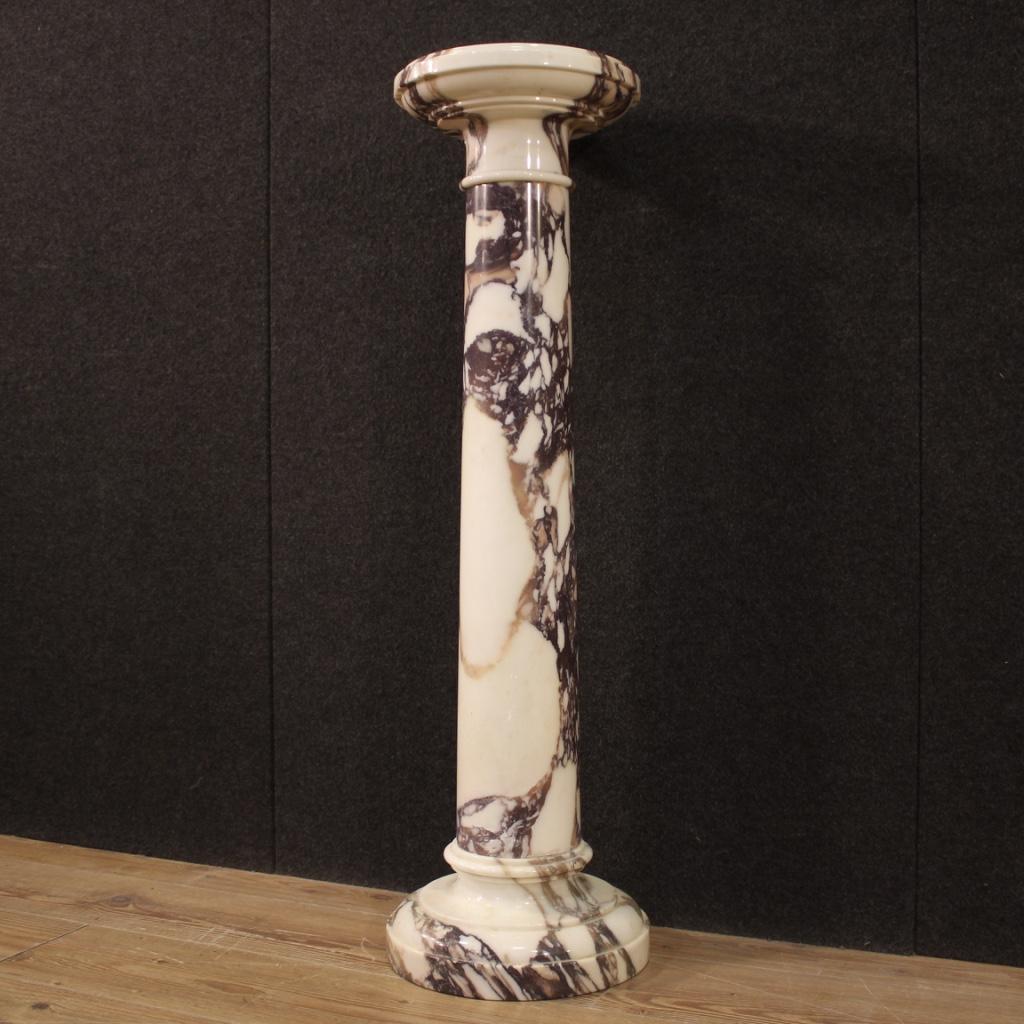 Italian Column in Marble, 20th Century For Sale 8