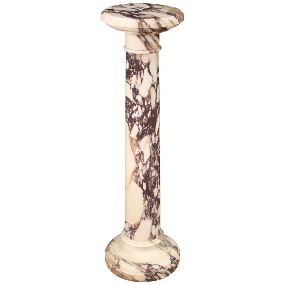 Italian Column in Marble, 20th Century For Sale