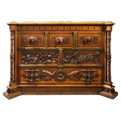 Italian Commode Highly Carved 1880