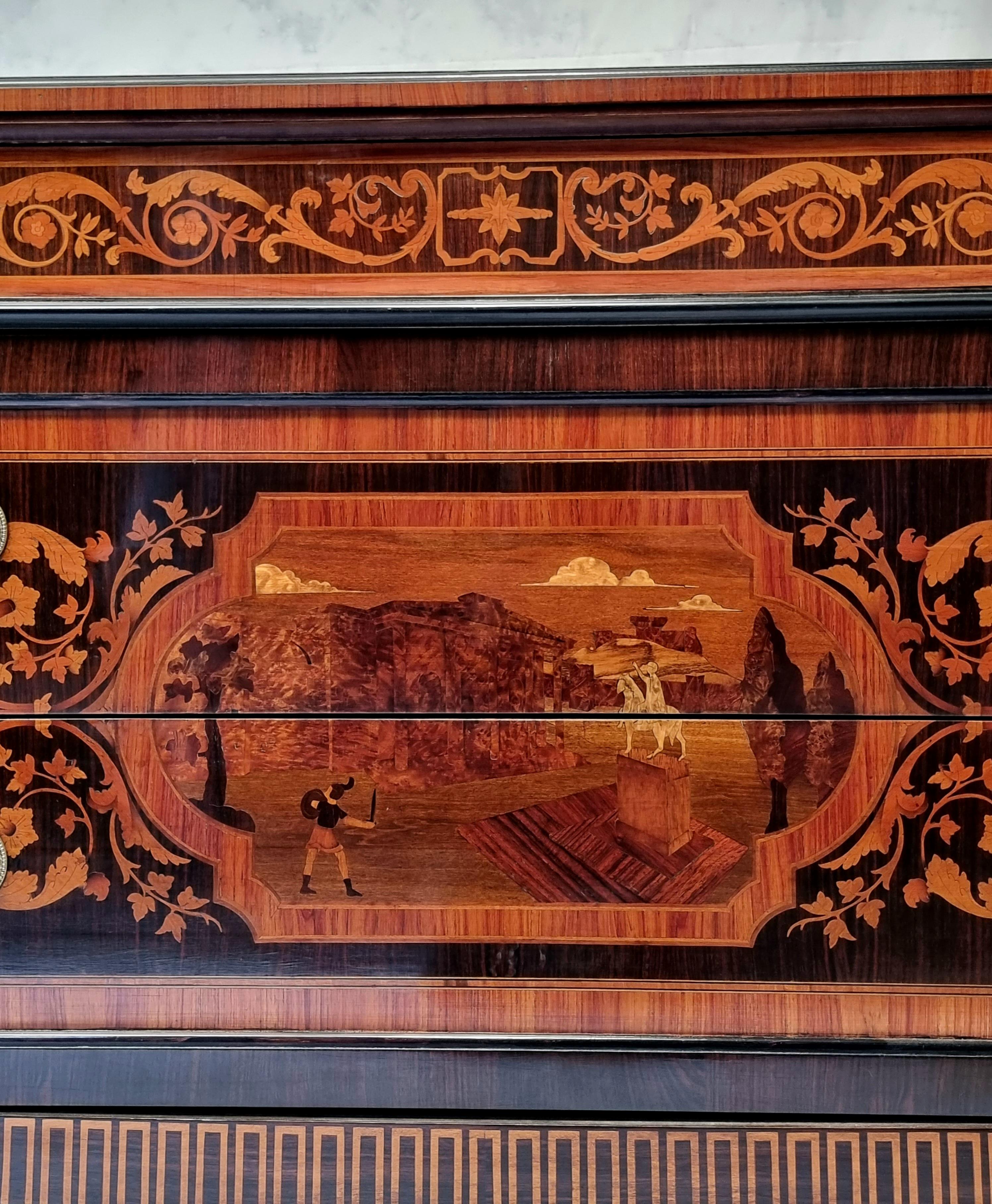 Italienische Kommode im Louis-XVI-Stil – Palisanderholz – 20. Jahrhundert im Angebot 9
