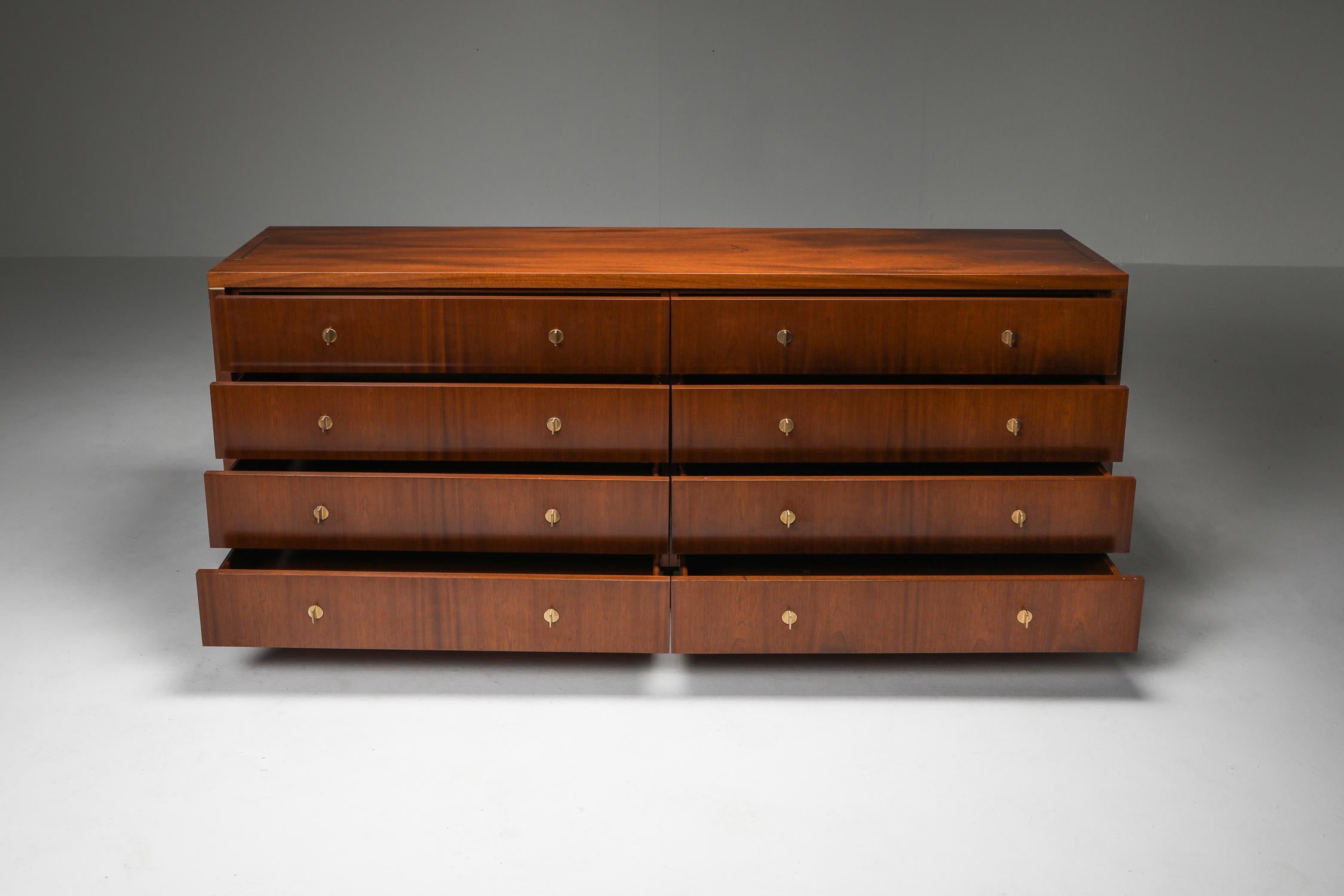 Mid-Century Modern Italian Commode with Drawers by Pierre Balmain