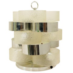 Vintage Italian Concentric Ring Table Lamp, 1970s