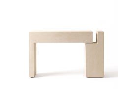 Table console italienne en béton « Mogg Berlino » - Dainelli Studio - Viroc blanc