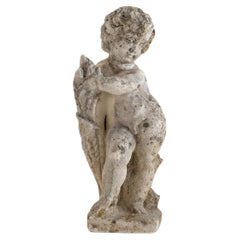 Italian Concrete Garden Cherub Statue