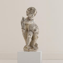 Italian Concrete Garden Cherub Statue