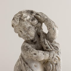 Italian Concrete Garden Cherub Statue