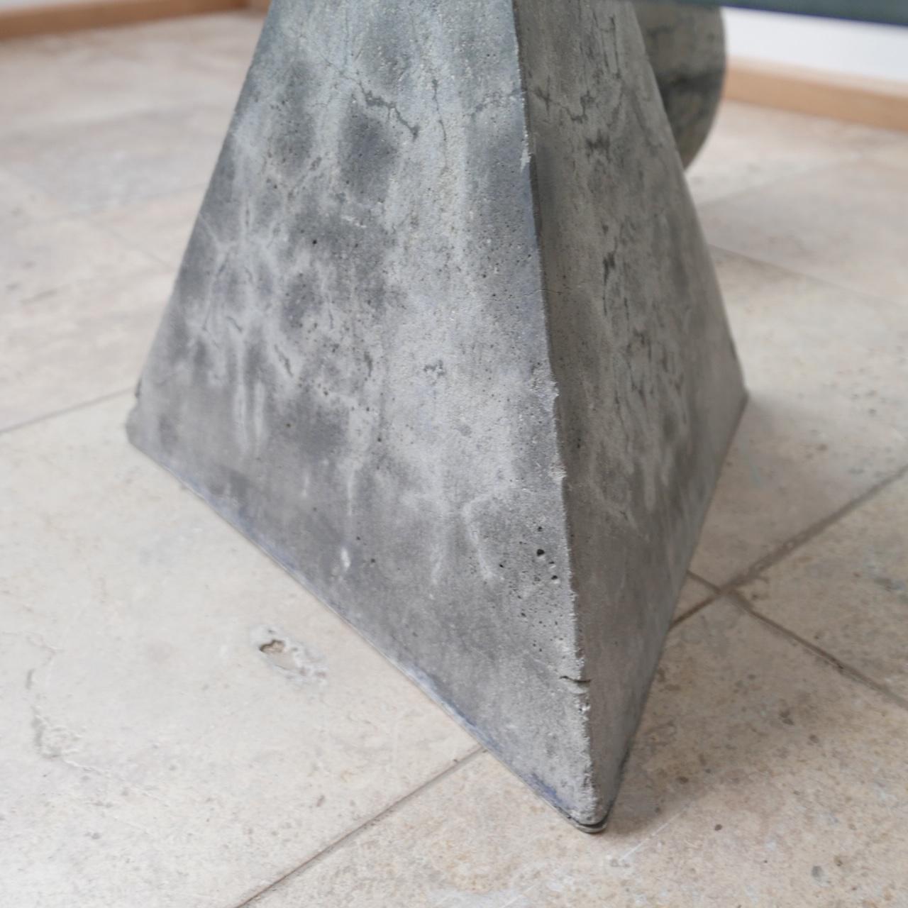 Italian Concrete Mid-Century Vignelli Style Coffee Table For Sale 6