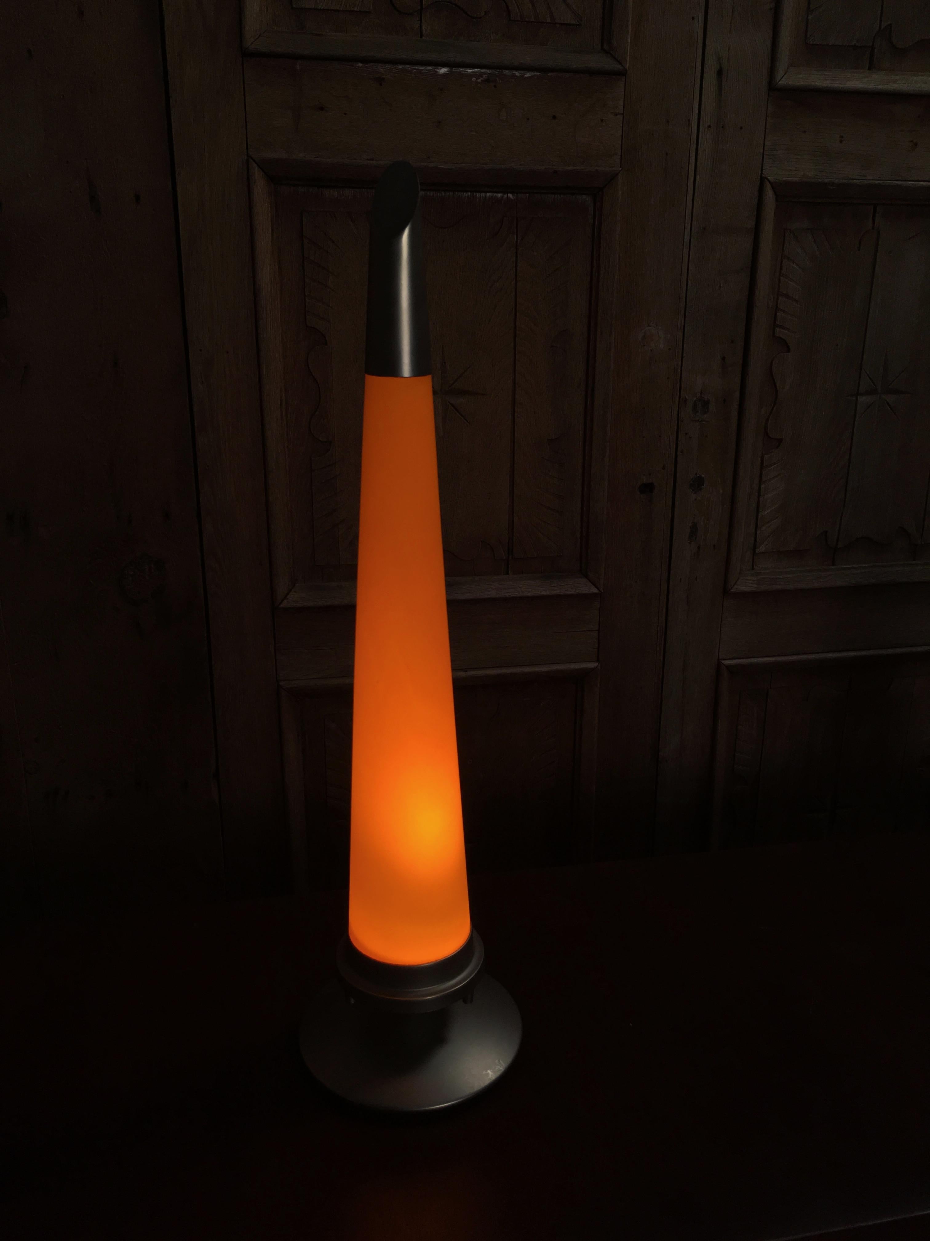 Lampes italiennes en verre conique en vente 1