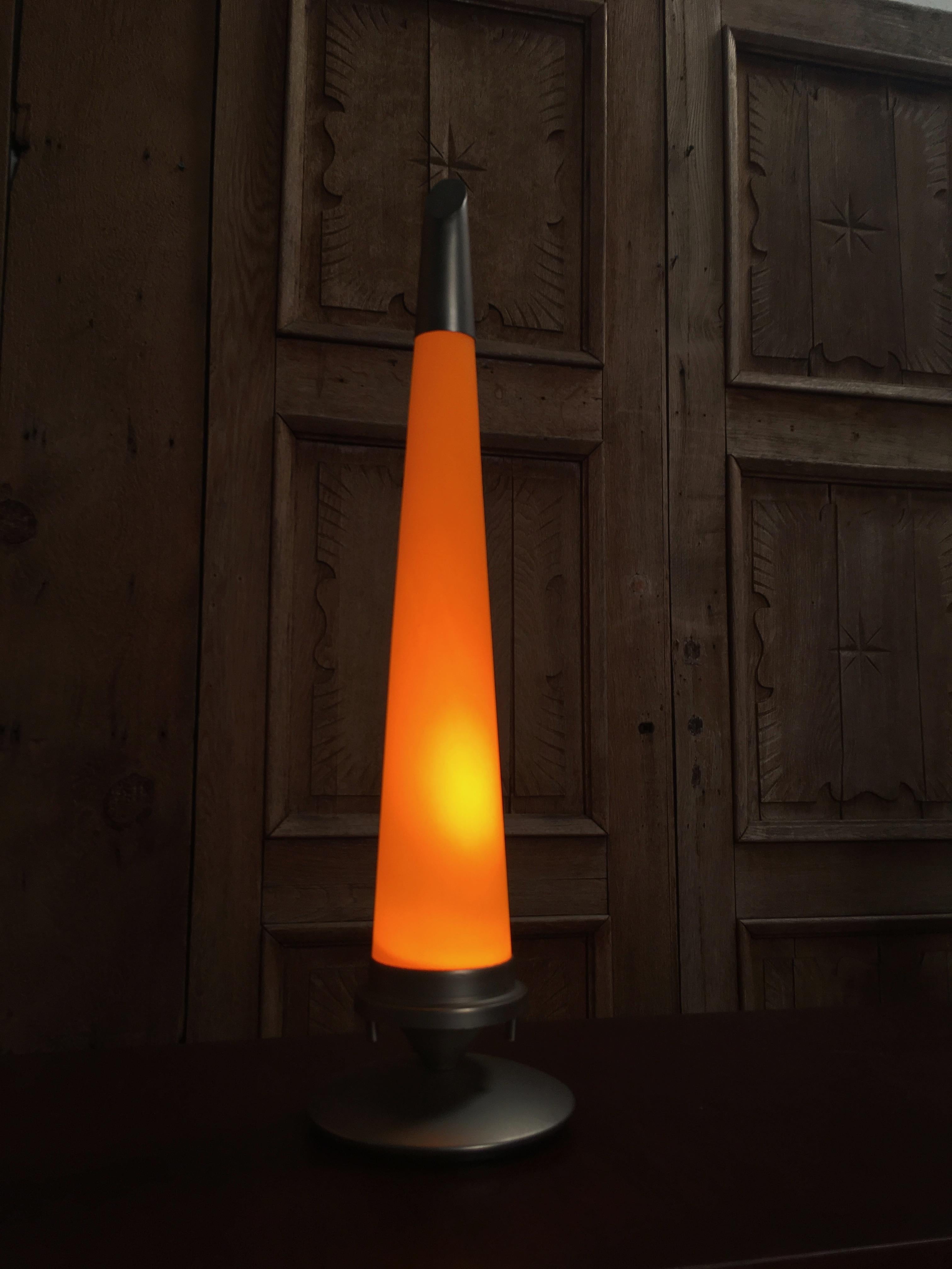 Italian Conical Glass Lamps For Sale 2