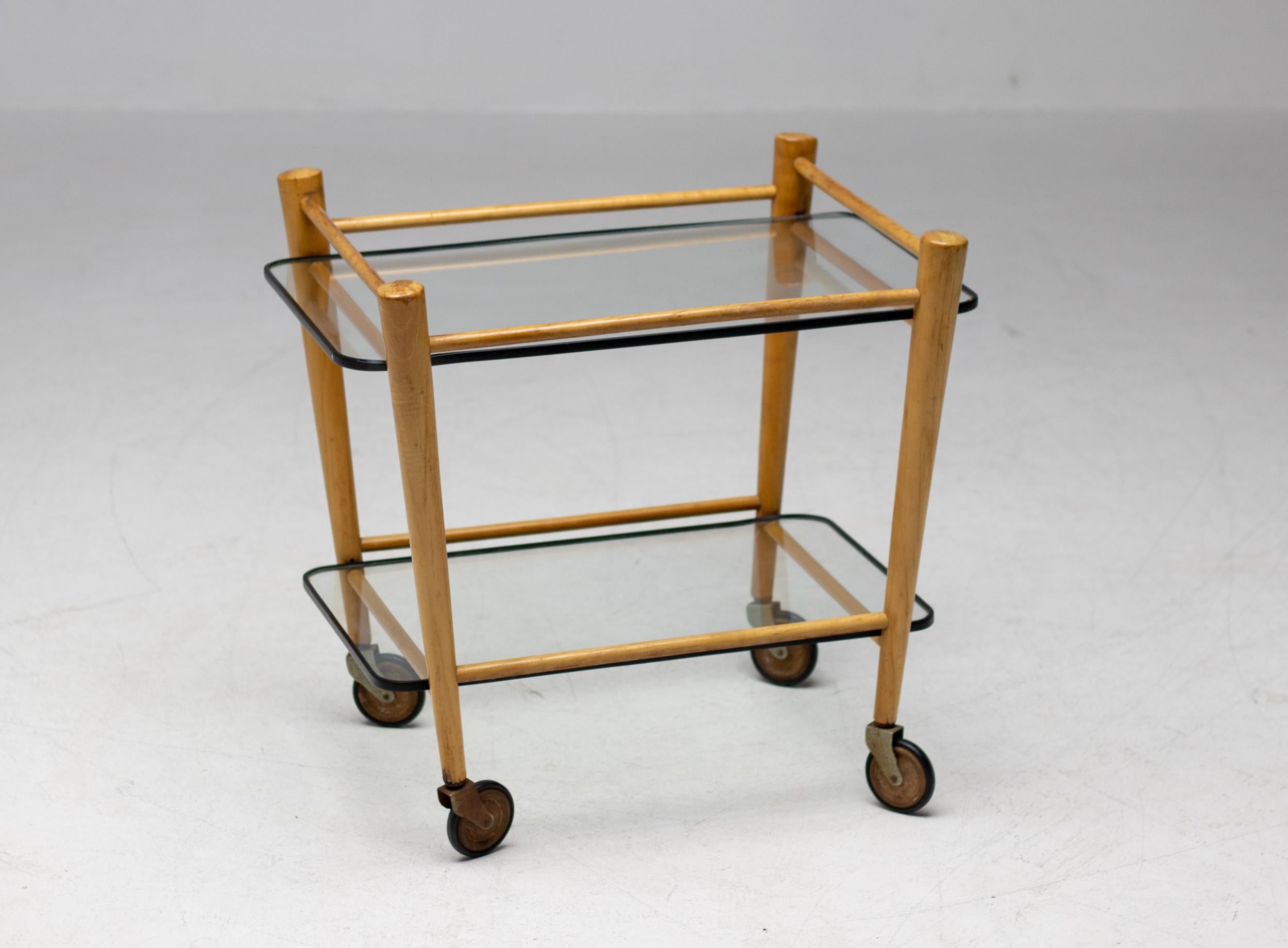 Mid-Century Modern Italian Conical Tea Cart For Sale