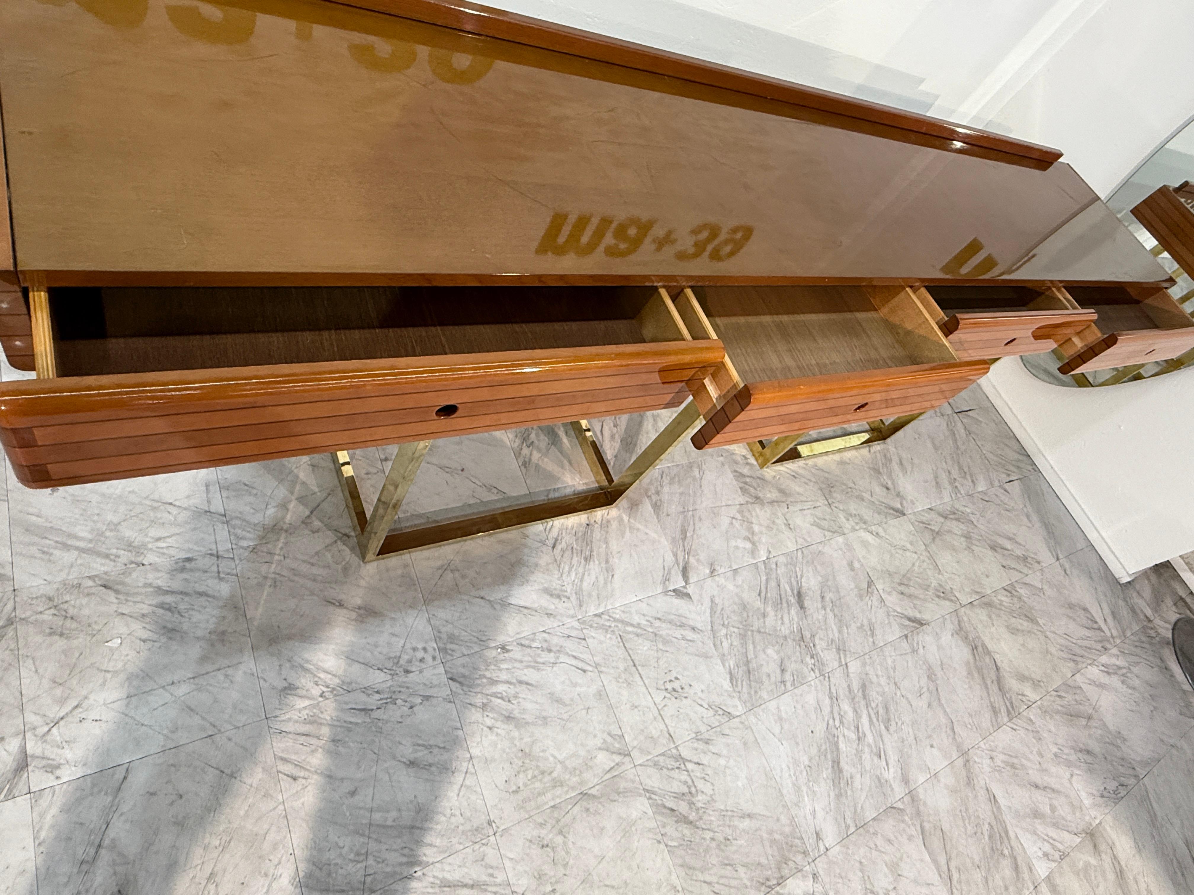 Italian console by Afra & Tobia Scarpa, 70s For Sale 5