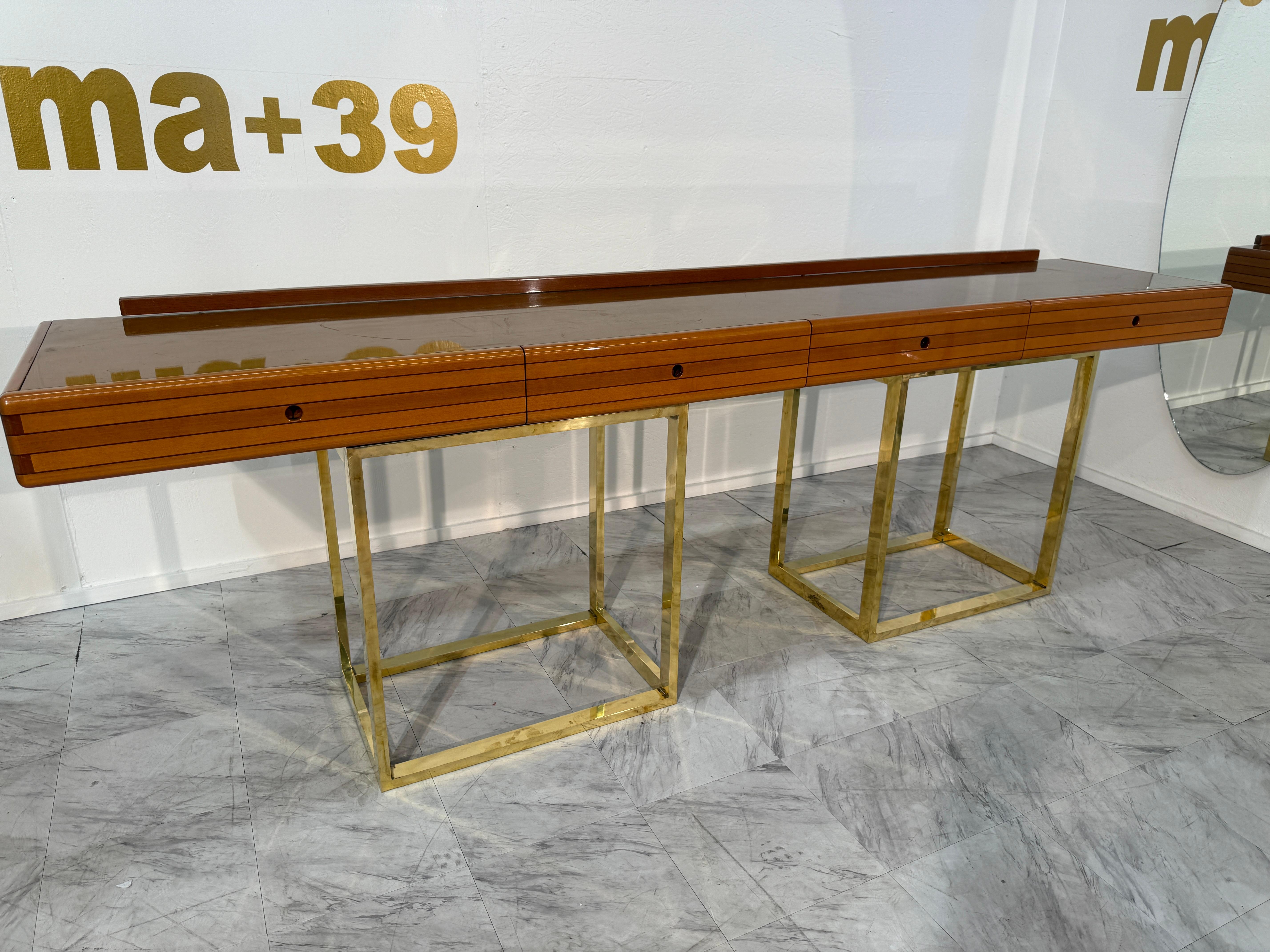 Italian console by Afra & Tobia Scarpa, 70s For Sale 7