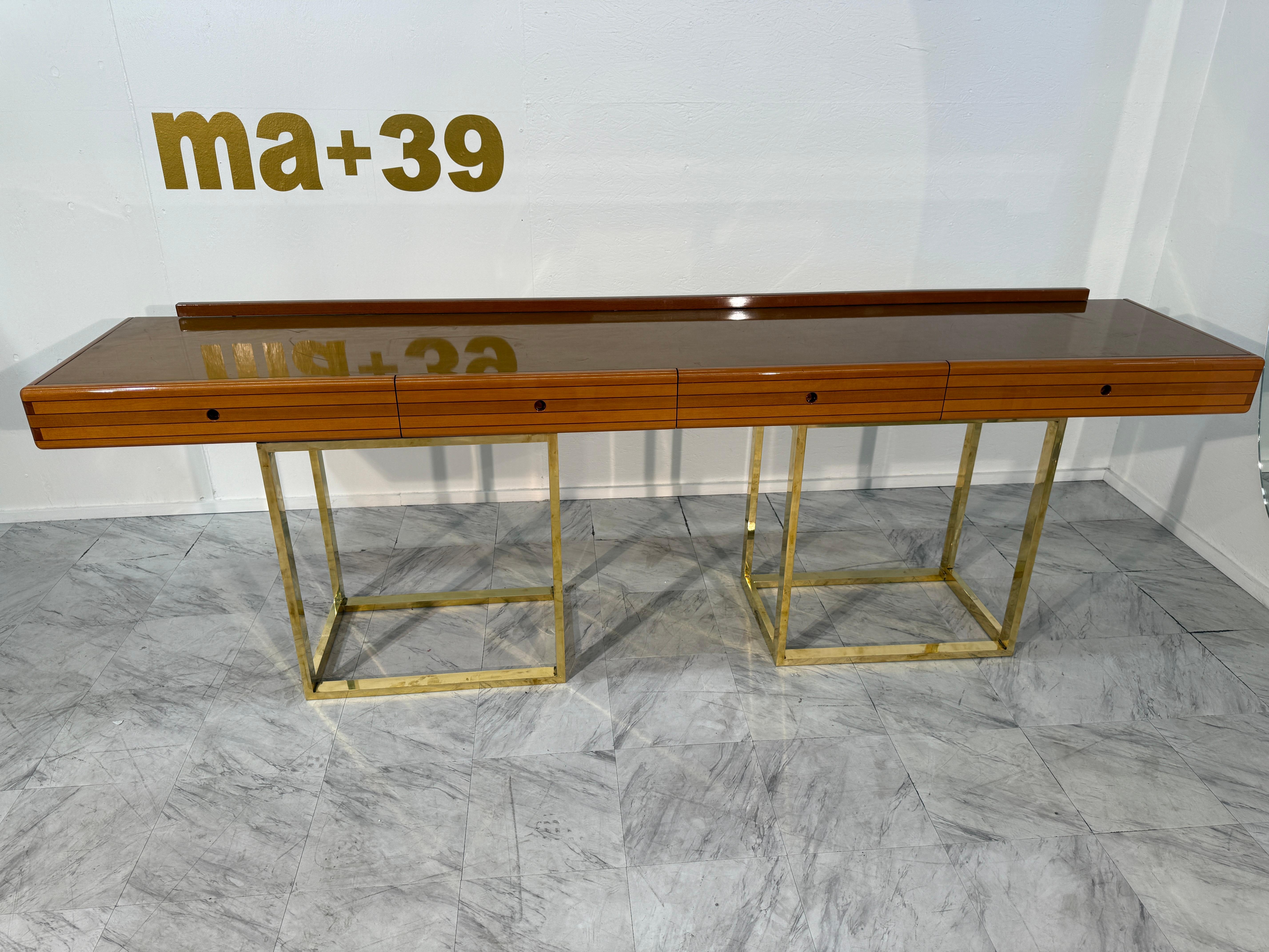 Italian console by Afra & Tobia Scarpa, 70s For Sale 8