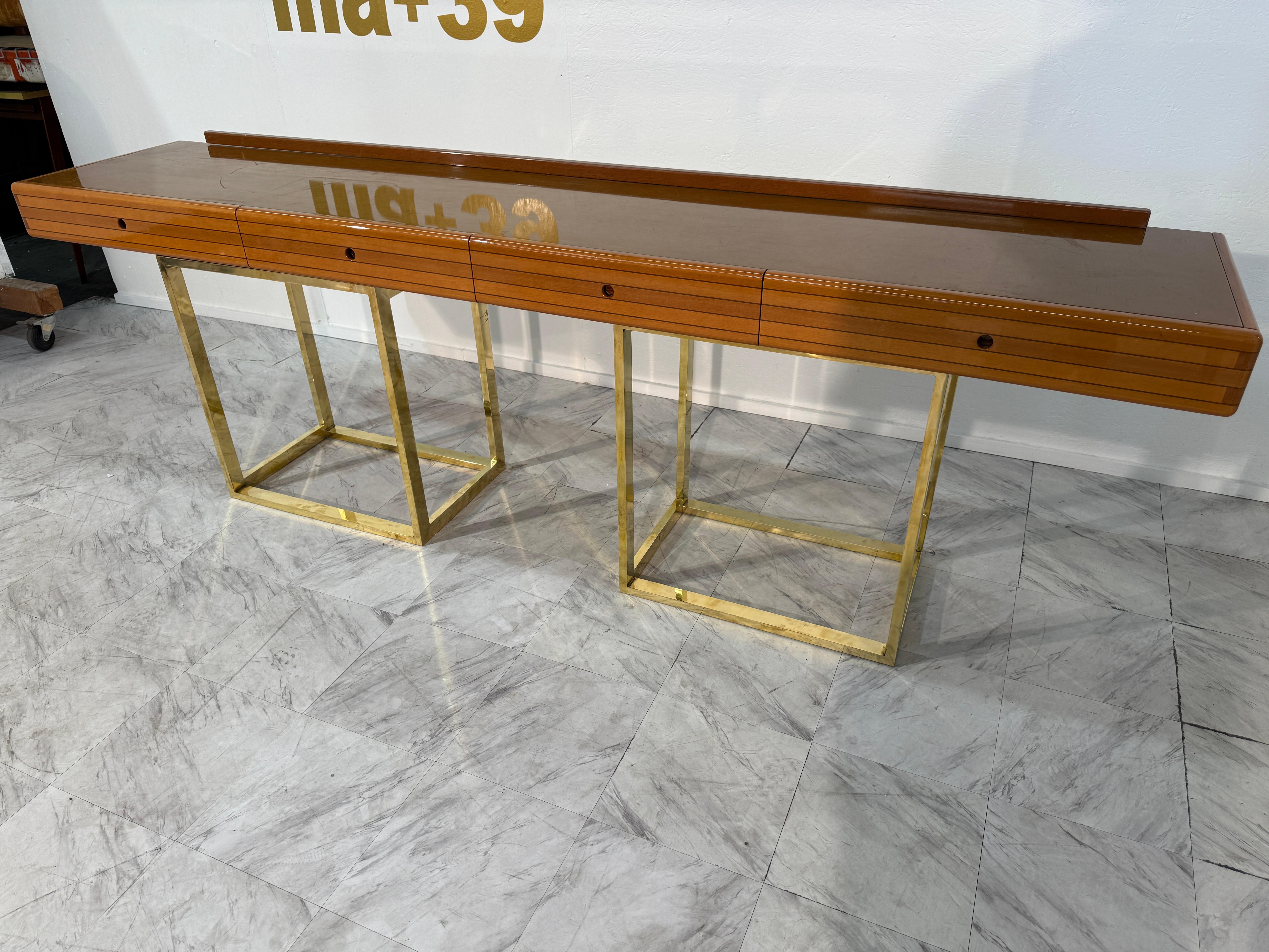Italian console by Afra & Tobia Scarpa, 70s For Sale 9