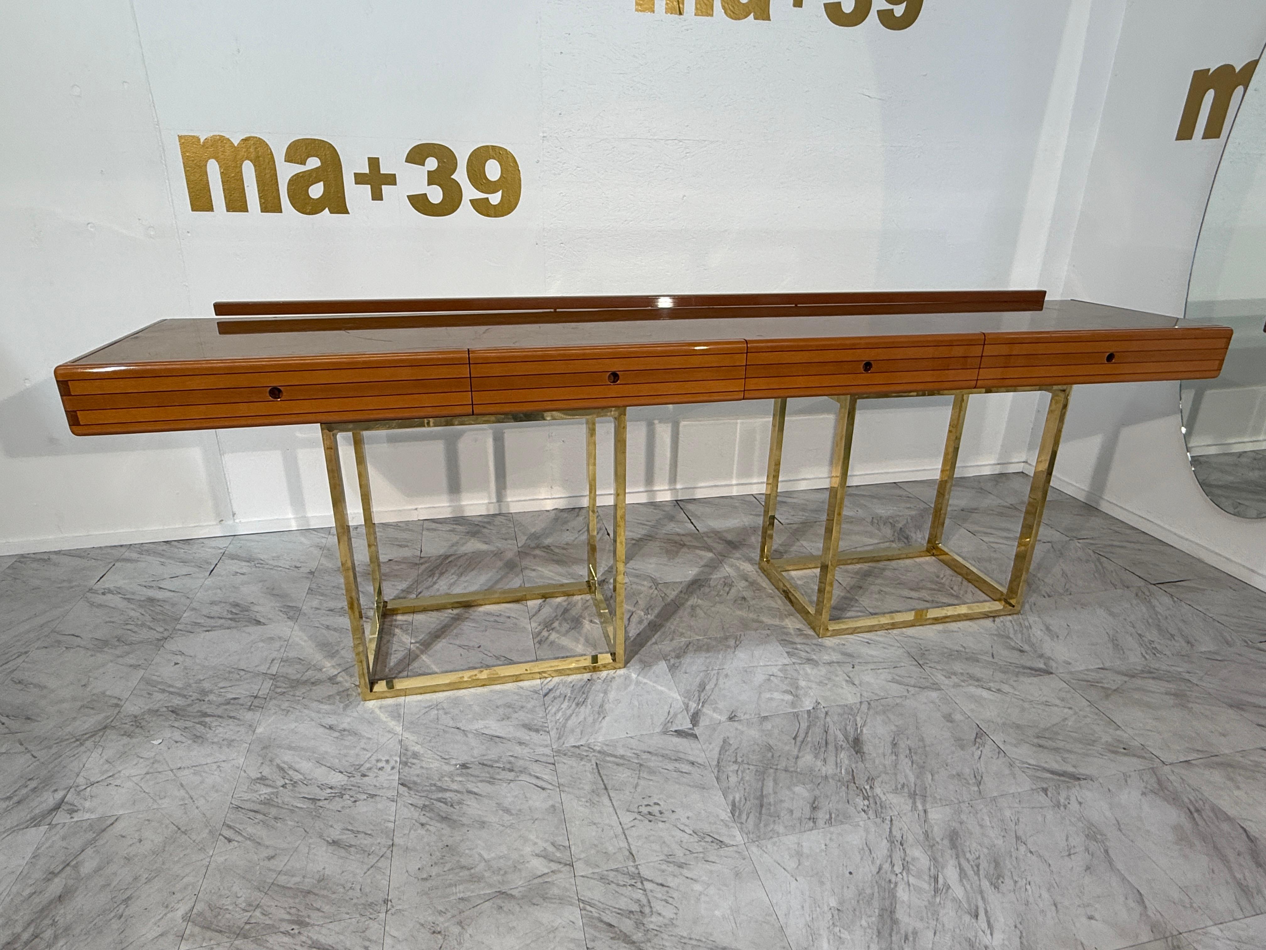 Modern Italian console by Afra & Tobia Scarpa, 70s For Sale