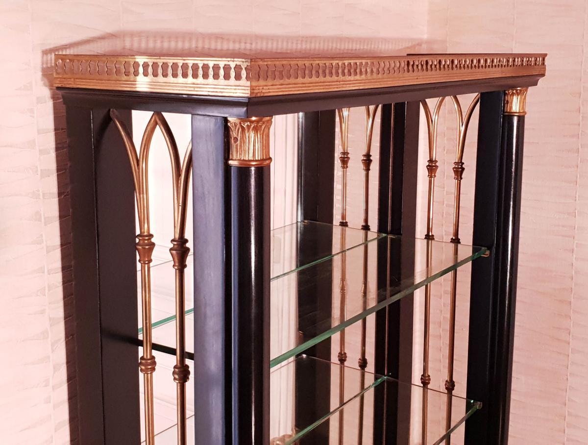 Art Deco Italian Console Cabinet Library For Sale
