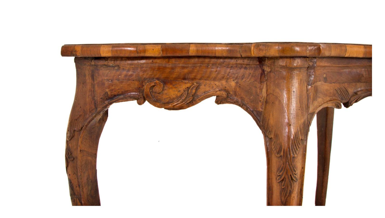 Italian Console in Carved Wood Veneto 18th Century For Sale 1