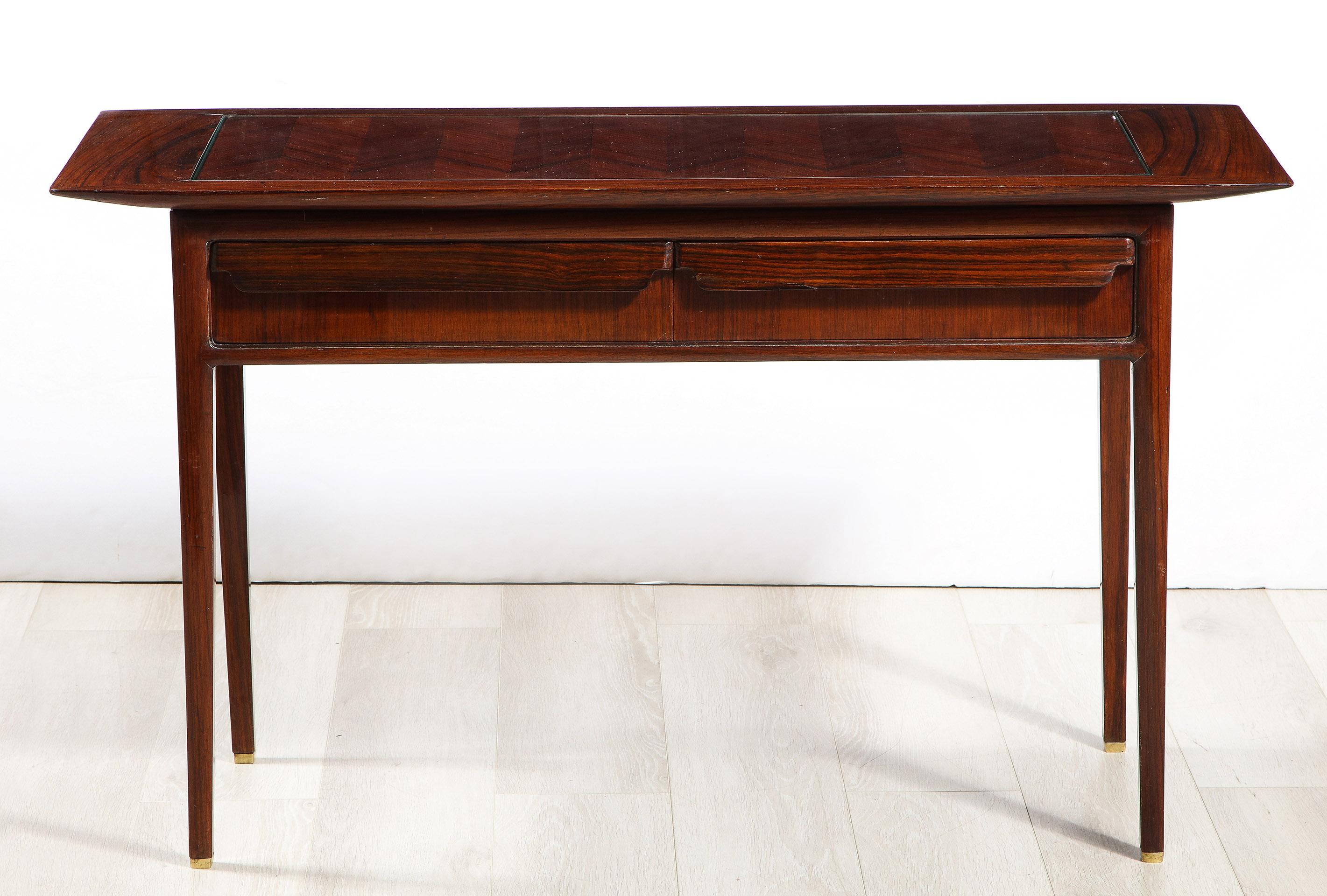 Wood Italian Console Table, by Vittorio Dassi For Sale