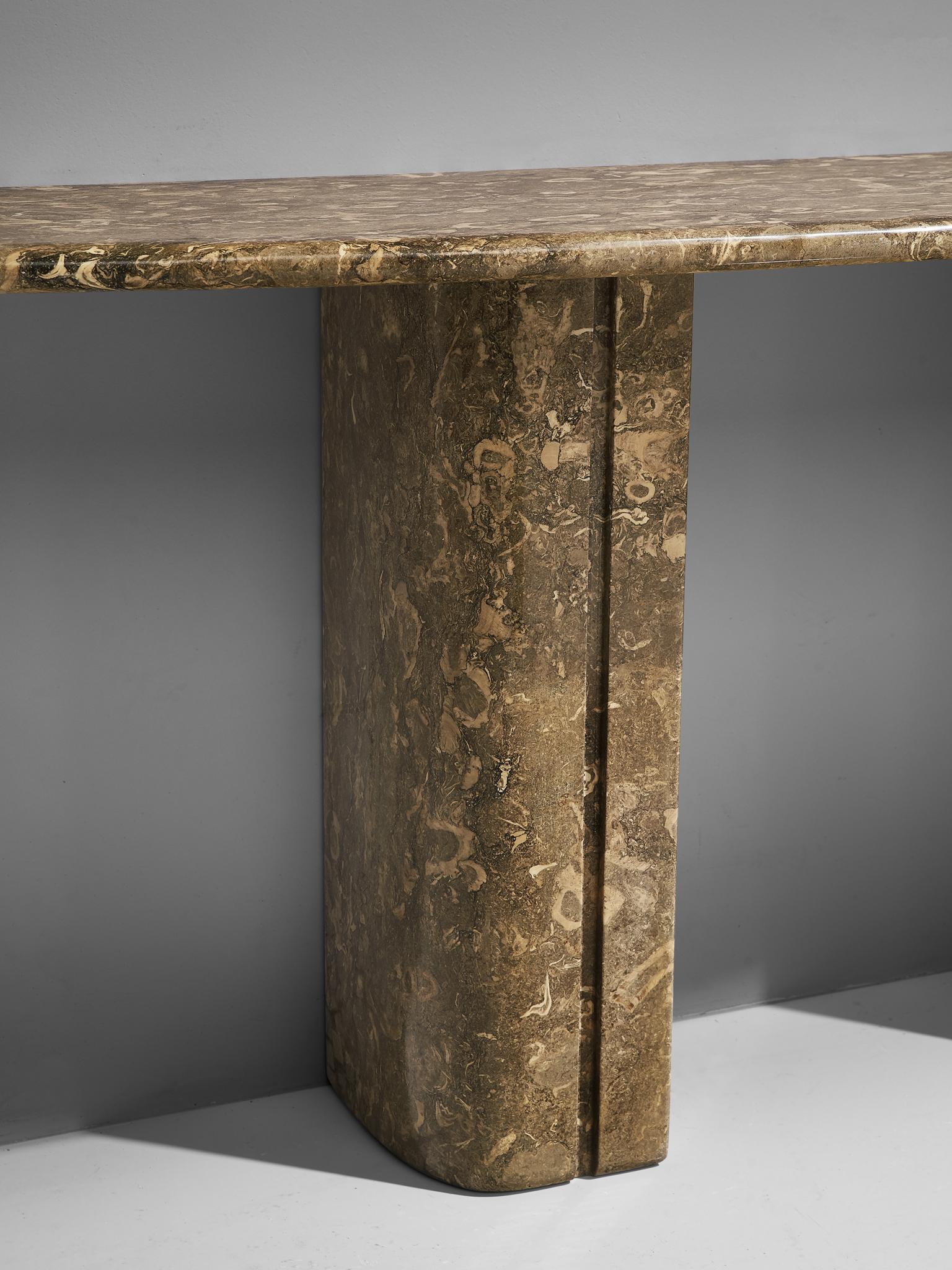 Italian Console Table in Marble 2