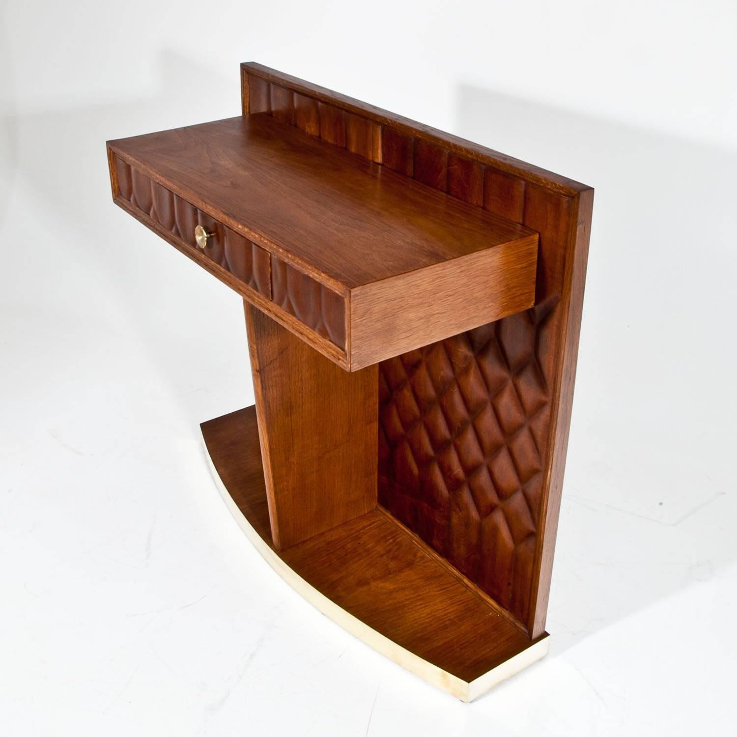 Wood Italian Console Table, Mid-20th Century