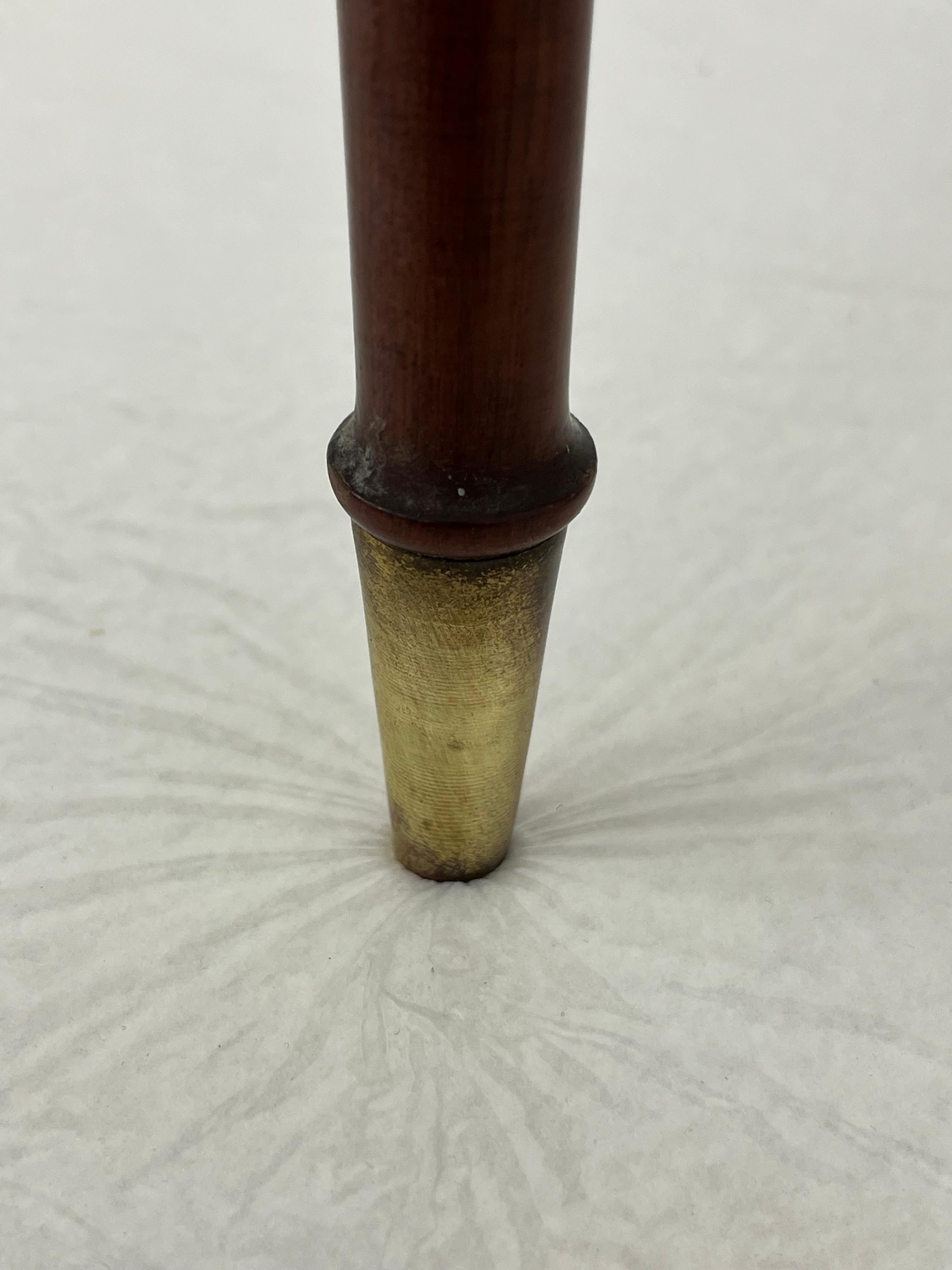 Italienischer Konsolentisch Mid-Century Marmorplatte Messing Details 1950s im Angebot 2